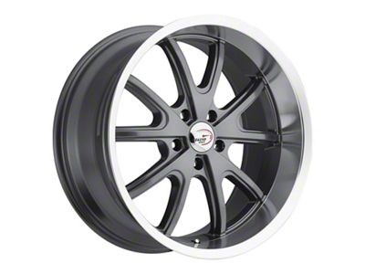 Vision Wheel Torque Gunmetal Machined Wheel; 18x9.5; 12mm Offset (06-10 RWD Charger)