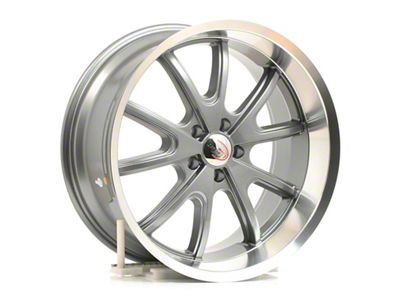 Vision Wheel Torque Gunmetal Machined Wheel; 20x9.5 (06-10 RWD Charger)