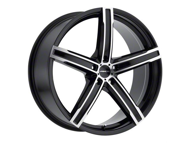 Vision Wheel Boost Gloss Black Machined Wheel; 20x8.5 (06-10 Charger)