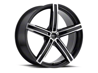 Vision Wheel Boost Gloss Black Machined Wheel; 20x8.5; 35mm Offset (10-15 Camaro)