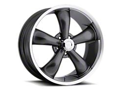 Vision Wheel Legend 5 Gunmetal Machined Wheel; 18x8.5; 32mm Offset (10-15 Camaro LS, LT)