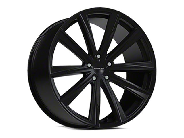 Vision Wheel Camaro Splinter Satin Black Wheel; Rear Only; 20x10.5 ...