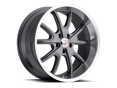 Vision Wheel Torque Gunmetal Machined Wheel; 20x8.5; 32mm Offset (10-15 Camaro)