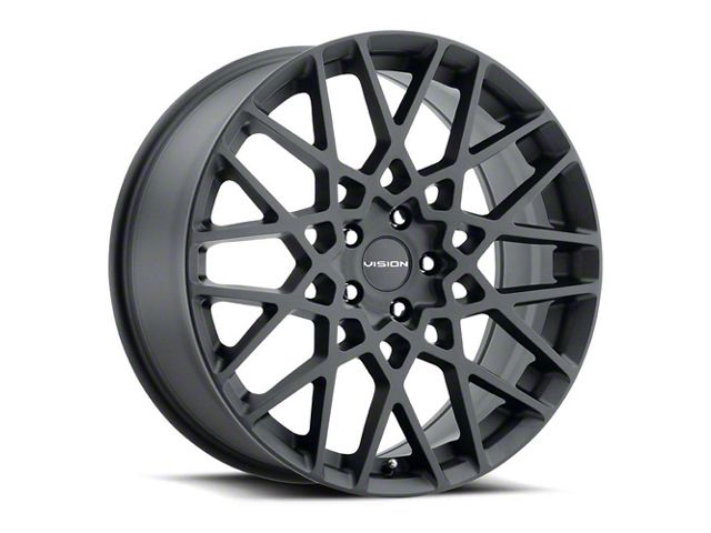 Vision Wheel Recoil Satin Black Wheel; 20x8.5 (10-14 Mustang)