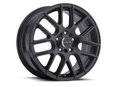 Vision Wheel Cross Matte Black Wheel; 19x8; 38mm Offset (10-14 Mustang GT w/o Performance Pack, V6)