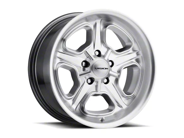 Vision Wheel Daytona Hyper Silver Wheel; 20x8.5 (11-23 RWD Charger, Excluding Widebody)