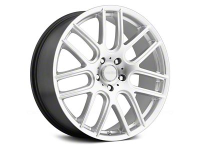 Vision Wheel Cross Hyper Silver Wheel; 18x8 (15-23 Mustang GT w/o Performance Pack, EcoBoost, V6)
