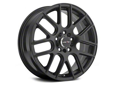 Vision Wheel Cross Matte Black Wheel; 18x8; 40mm Offset (15-23 Mustang GT w/o Performance Pack, EcoBoost, V6)