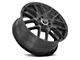 Vision Wheel Cross Matte Black Wheel; 18x8 (15-23 Mustang GT w/o Performance Pack, EcoBoost, V6)