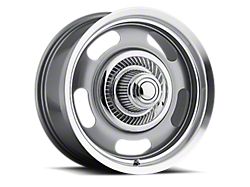 Vision Wheel Rally Gunmetal Machined Wheel; 20x9.5; 38mm Offset (15-23 Mustang GT, EcoBoost, V6)