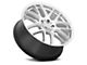 Vision Wheel Cross Hyper Silver Wheel; 18x8 (2024 Mustang GT w/o Performance Pack, EcoBoost)