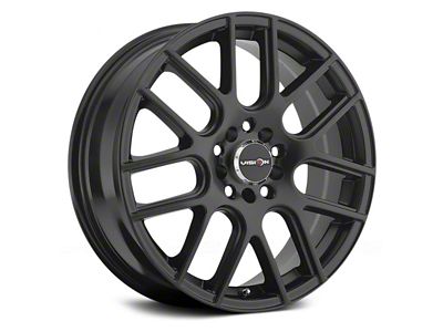 Vision Wheel Cross Matte Black Wheel; 18x8 (2024 Mustang GT w/o Performance Pack, EcoBoost)