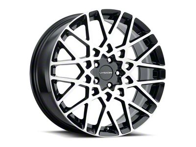 Vision Wheel Recoil Gloss Black Machined Wheel; 20x8.5 (2024 Mustang)