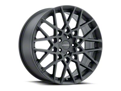 Vision Wheel Recoil Satin Black Wheel; 20x8.5 (2024 Mustang)