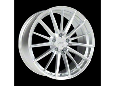 Vision Wheel Axis Hyper Silver Machined Face Wheel; 16x7.5; 34mm Offset (94-98 Mustang GT, V6)
