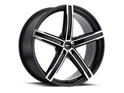 Vision Wheel Boost Gloss Black Machined Face Wheel; 16x7.5; 34mm Offset (94-98 Mustang GT, V6)