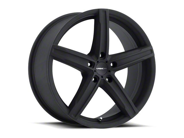 Vision Wheel Boost Satin Black Wheel; 18x8 (99-04 Mustang)