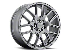 Vision Wheel Cross Gunmetal Wheel; 17x7.5; 38mm Offset (99-04 Mustang GT, V6)