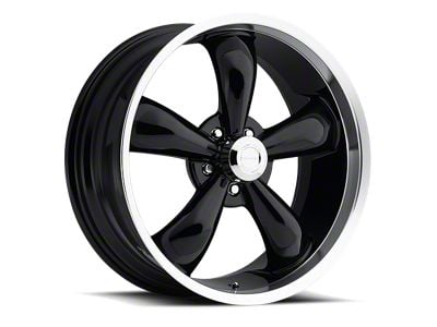 Vision Wheel Legend 5 Gloss Black Machined Wheel; 18x8.5; 10mm Offset (99-04 Mustang)