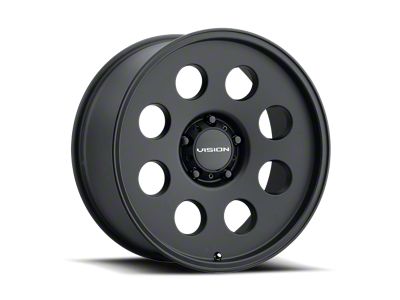 Vision Wheel Midway Satin Black Wheel; 17x9; -12mm Offset (99-04 Mustang)