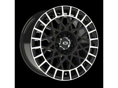 Vision Off-Road Savage Gloss Black Machined Lip Wheel; 17x8; 40mm Offset (99-04 Mustang GT, V6)