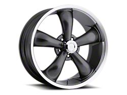 Vision Wheel Legend 5 Gunmetal Machined Wheel; 18x8.5; 32mm Offset (16-24 Camaro LS, LT)