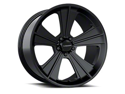 Vision Wheel Missle Satin Black Wheel; Rear Only; 20x11; 40mm Offset (16-24 Camaro)