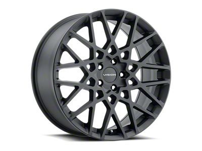 Vision Wheel Recoil Satin Black Wheel; 18x8; 38mm Offset (16-24 Camaro LS, LT, LT1)