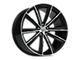 Vision Wheel Splinter Gloss Black Machined Wheel; 22x9 (16-24 Camaro)