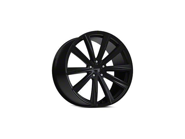 Vision Wheel Camaro Splinter Satin Black Wheel; Rear Only; 20x10.5 ...