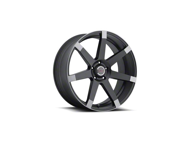 Vision Wheel Sultan Matte Black with Anthracite Spoke Wheel; 20x9 (16-24 Camaro)