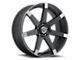 Vision Wheel Sultan Matte Black with Anthracite Spoke Wheel; 20x9 (16-24 Camaro)