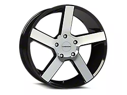 Vision Wheel Switchback Gloss Black Machined Face Wheel; 20x9; 30mm Offset (16-24 Camaro)