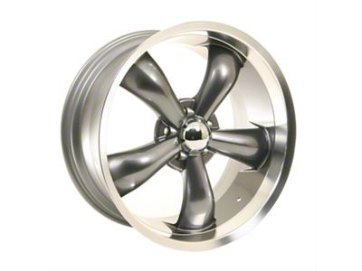 Vision Wheel Legend 5 Gunmetal Machined Wheel; 20x9.5; 12mm Offset (08-23 RWD Challenger, Excluding Widebody)