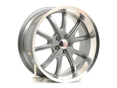 Vision Wheel Torque Gunmetal Machined Wheel; 20x9.5; 12mm Offset (08-23 RWD Challenger, Excluding Widebody)