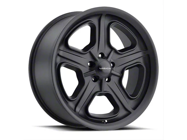 Vision Wheel Daytona Satin Black Wheel; 20x8.5 (08-23 RWD Challenger)