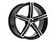Vision Wheel Boost Gloss Black Machined Wheel; 20x8.5 (08-23 Challenger, Excluding SRT Demon, SRT Hellcat & SRT Jailbreak)