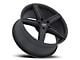 Vision Wheel Boost Satin Black Wheel; 20x8.5 (08-23 Challenger, Excluding SRT Demon, SRT Hellcat & SRT Jailbreak)