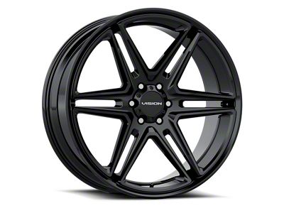 Vision Wheel Wedge Gloss Black Wheel; 20x9 (08-23 RWD Challenger)