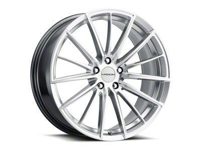 Vision Wheel Axis Hyper Silver Machined Wheel; 17x8 (17-23 AWD Challenger)