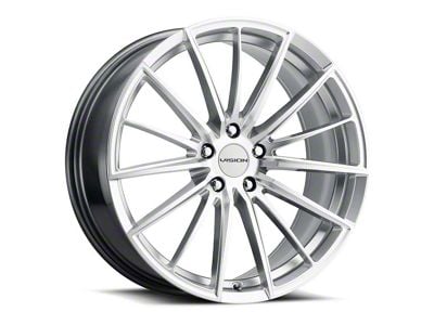 Vision Wheel Axis Hyper Silver Machined Wheel; 20x8.5 (17-23 AWD Challenger)