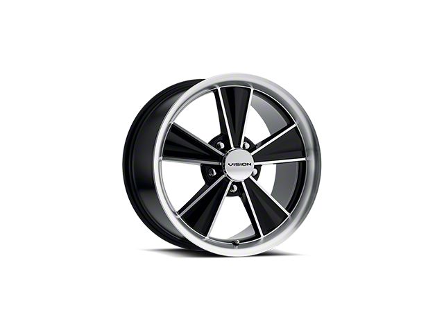 Vision Wheel Dazzler Gloss Black Machined Wheel; 20x10 (08-23 RWD Challenger, Excluding Widebody)