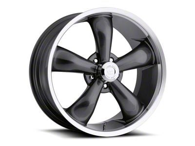 Vision Wheel Legend 5 Gunmetal Machined Wheel; 18x8.5 (08-23 RWD Challenger, Excluding Widebody)
