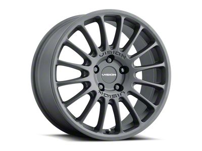 Vision Wheel Monaco Satin Black Wheel; 17x8; 38mm Offset (17-23 AWD Challenger)