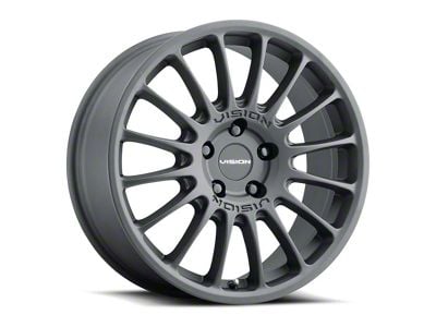 Vision Wheel Monaco Satin Black Wheel; 17x8 (17-23 AWD Challenger)