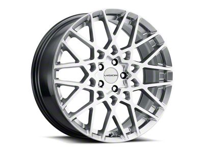 Vision Wheel Recoil Hyper Silver Wheel; 20x8.5 (17-23 AWD Challenger)