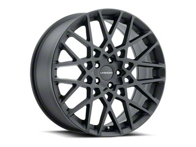Vision Wheel Recoil Satin Black Wheel; 17x8; 38mm Offset (17-23 AWD Challenger)