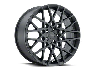 Vision Wheel Recoil Satin Black Wheel; 17x8 (17-23 AWD Challenger)