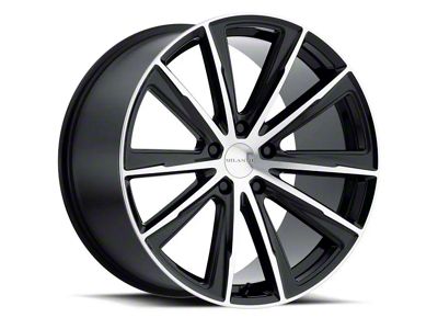 Vision Wheel Splinter Gloss Black Machined Wheel; 20x10.5 (08-23 RWD Challenger, Excluding Widebody)