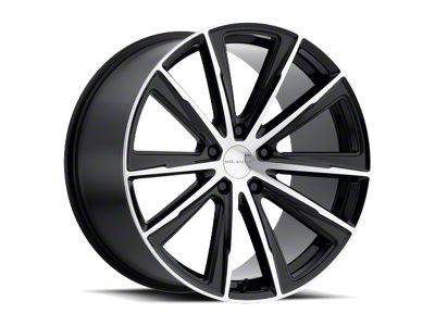 Vision Wheel Splinter Gloss Black Machined Wheel; 20x9; 38mm Offset (17-23 AWD Challenger)